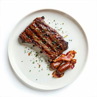 Grigliata costato, salsiccia e pancetta