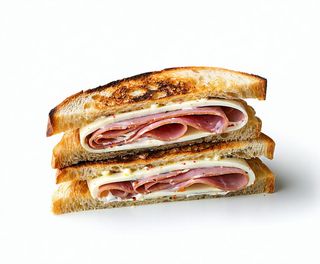 Toast con fesa e mozzarella