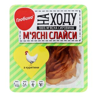 М'ясні Слайси З Курятини, Глобино, 50г В 1 Уп.