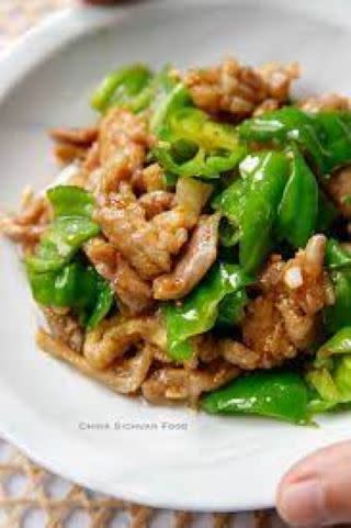 Pork With cashewnuts and  Green Pepper