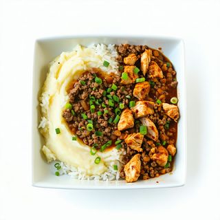 Plato De Patatas Y Arroz