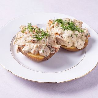 Ziemniak na grzybobraniu.