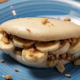 bao crema de cacahuete y plátano