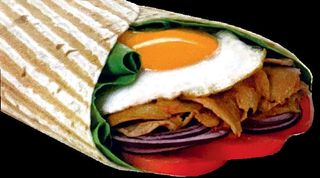 Piadina kebab uovo max menù