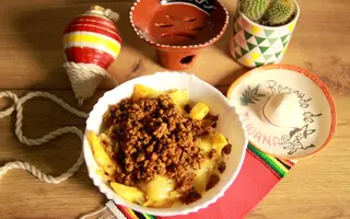 Papas chorizo  