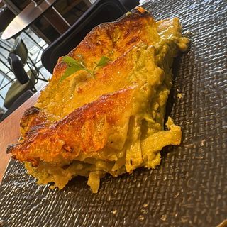 Lasagne salmone e crema di asparagi 