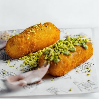 Crocchè pistacchio e mortadella