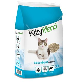 KITTYFRIEND Absorbent upijajući mineralni posip za mačke, bez mirisa, 30L (KOD PKITFRAB030L31)