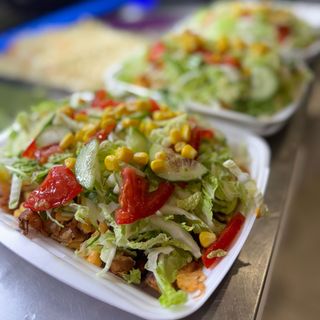 Frytki z posypką z warzywami