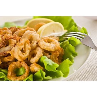Inele de calamari pané