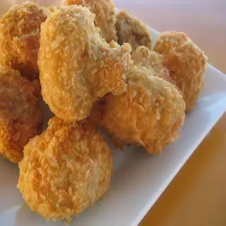 Champiñones empanados