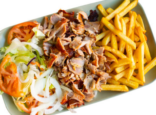 Piatto kebab di manzo