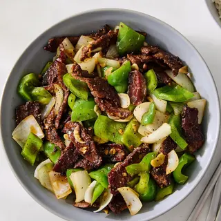 Sliced Beef In Green Pepper