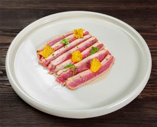 “Roast duck” cu sos de foie gras