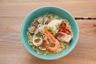 Zuppa di ramen, gusto frutti di mare