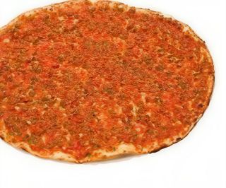 Lahmacun Con Masa De Pizza turca