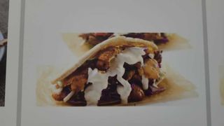 Pan de pita solo carne