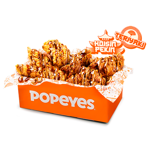Box 3 tiras + 3 Alitas Teriyaki & Hoisin Pekín