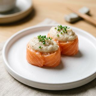 Gunkan cod ( baccalà ) - 2 pezzi