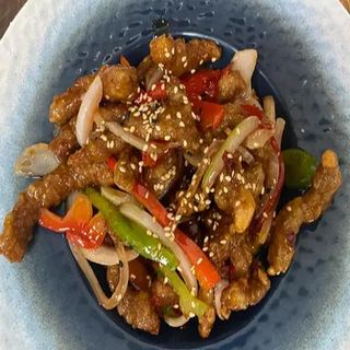 ternera picante al estilo sichuan