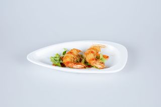 9. Gamberi fritti in pasta kataifi 