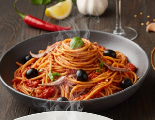 Spaghetti Blanco Puttanesca