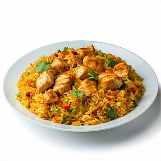 Arroz Frito Con Pollo Al Curry