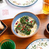 ბადრიჯანი ნიგვზით  ნუშის ბაჟეში