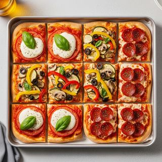 1/3 di teglia Margherita 1/3 di teglia 4 stagioni 1/3  diavola