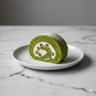 Tronchetto matcha e fagioli rossi
