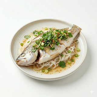 Corvina al vapor (清蒸小黄鱼)