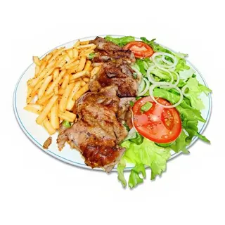 Plato Kebab Con Patatas