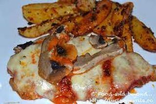 Ceafa de porc sous vide si cartofi wedges