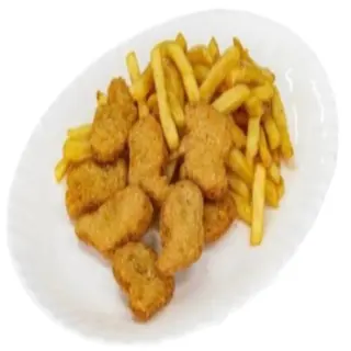 Naggets de Pollo (12u) + Patatas Fritas