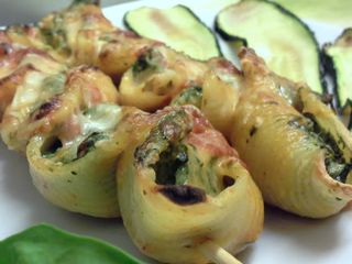 Brocheta De Pasta Al Horno