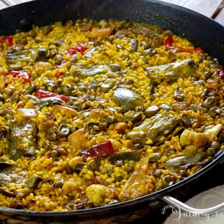 Paella De Verduras Variadas ( 2 raciones )