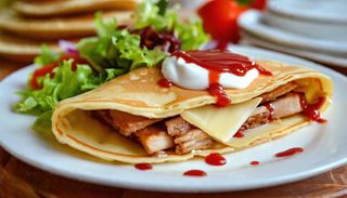 Palačinka sa kulenom i suvim vratom