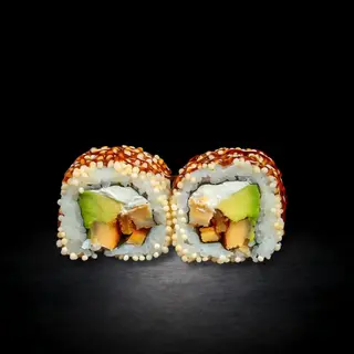 74. Uramaki De Pollastre Amb Alvocat I Salsa D'Anguila (8 Uds.)