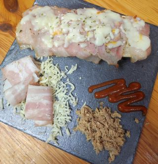 Chapatini de atún y bacon