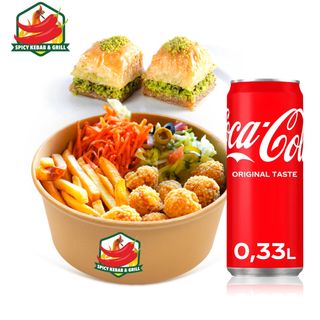 Zestaw Popsy Box (8 szt.) + Coca-Cola 330ml+ Baklawa (2 szt.)