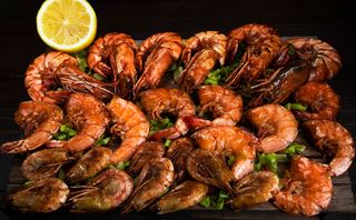 Մանրածովախեցգետնի տեսականի տապակած կծու սոուսում