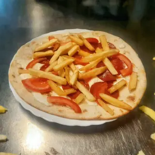 Piadina salame piccante patatine