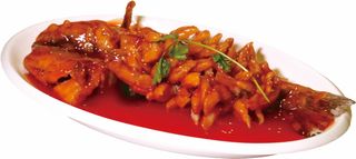 86 Branzino scoiattolo con salsa agrodolce