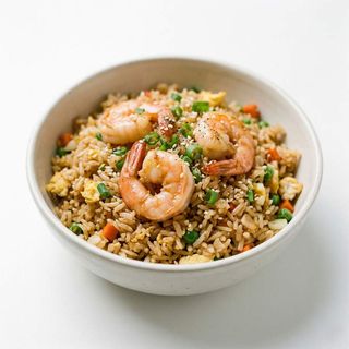 arroz frito con gambas