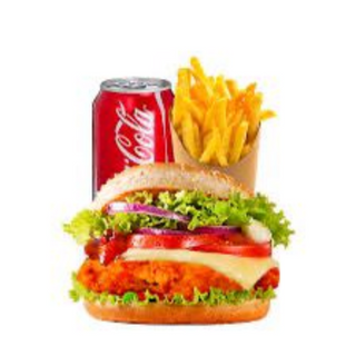 Chicken burger menù