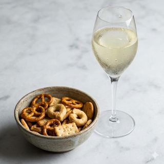 Aperitivo con prosecco piu 100 g di salatini