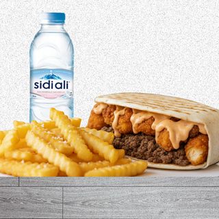 Tacos Mixte + Frites + Eau Minérale 50Cl