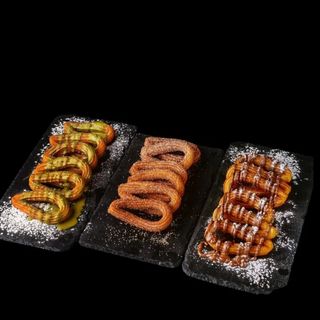 Churros con crema lotus