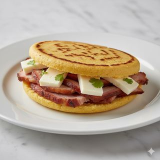 Arepa Queso Blanco Y Pata