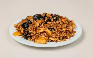 706. Ориз с пиле, китайски гъби и бамбук
